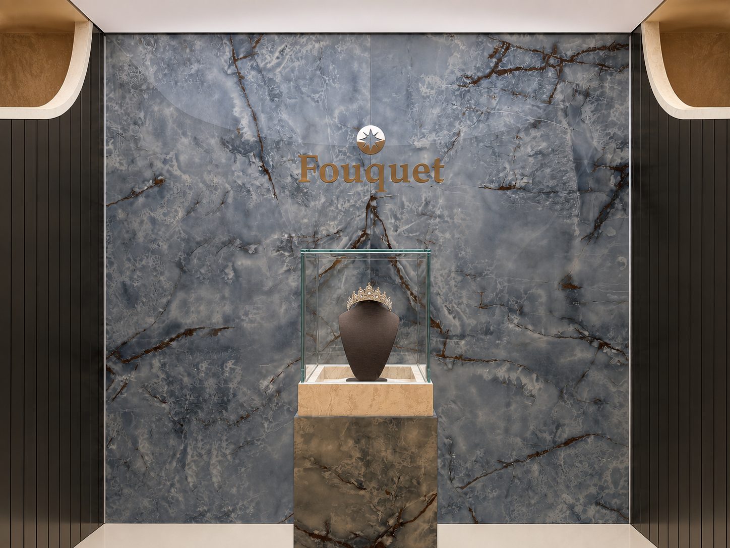 FOUQUET 주얼리샵 정면 쇼룸 포트폴리오 이미지 — 위코컴퍼니